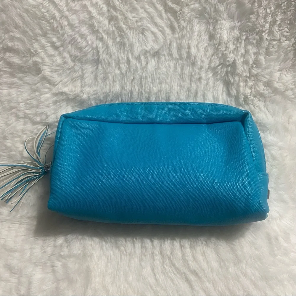 Tula Sky Blue Cosmetic Case with Tassel